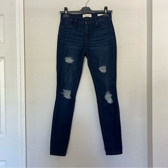 PacSun Distressed Super Stretch Dark Wash Jegging Jeans - Picture 2 of 11